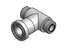 SAE Flange Head x Male ORFS Tee
